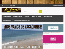 Tablet Screenshot of muebleslospinos.com
